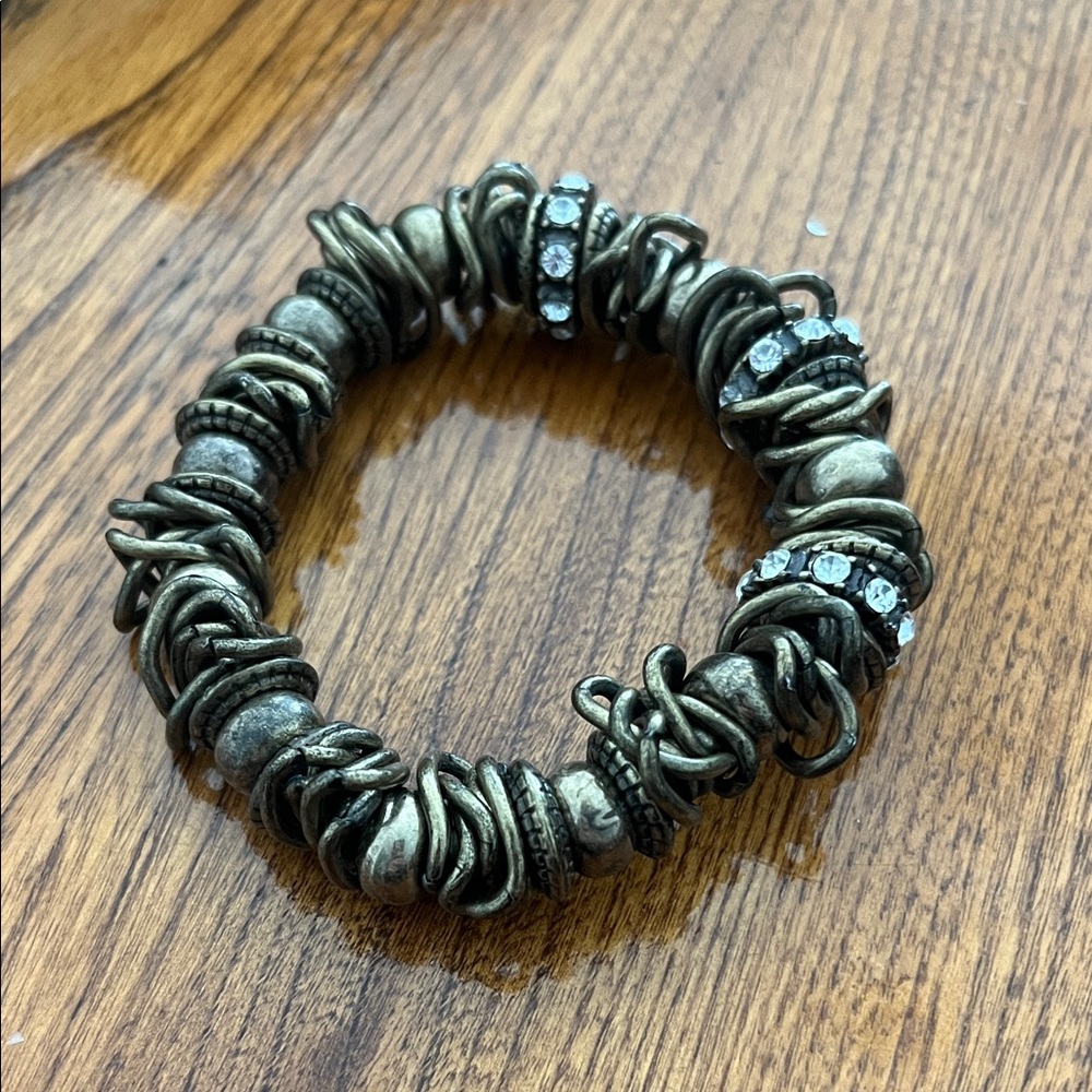 Lia Sophia Gypsy Bronze Chunky Beaded Bracelet